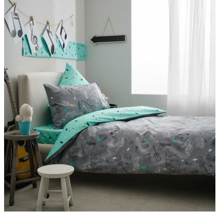 Παιδικά Σεντόνια Μονά (Σετ) Vesta Rock