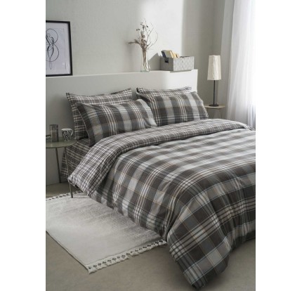 Παπλωματοθήκη Υπέρδιπλη (Σετ) Φανελένια Vesta Oslo 1