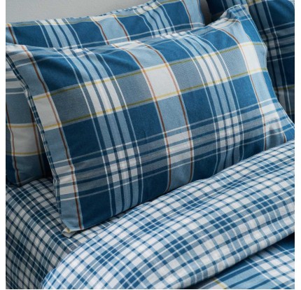 Σεντόνια Υπέρδιπλα (Σετ) με Λάστιχο Φανελένια Vesta Oslo 2