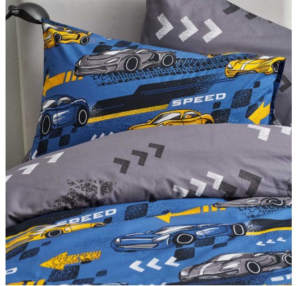 Παπλωματοθήκη Μονή (Σετ) Vesta Race