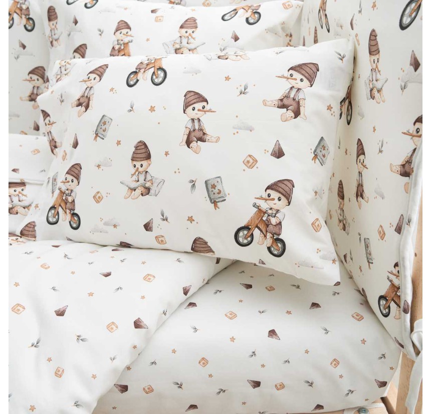 Παπλωματοθήκη Κούνιας (Σετ) Vesta Pinocchio