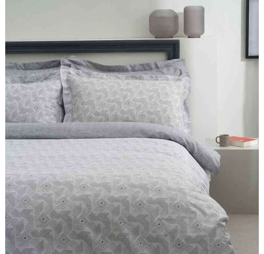 Σεντόνια Υπέρδιπλα Βαμβακοσατέν (Σετ) Vesta Geneva 1