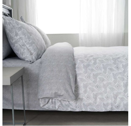 Σεντόνια Υπέρδιπλα Βαμβακοσατέν (Σετ) Vesta Geneva 1