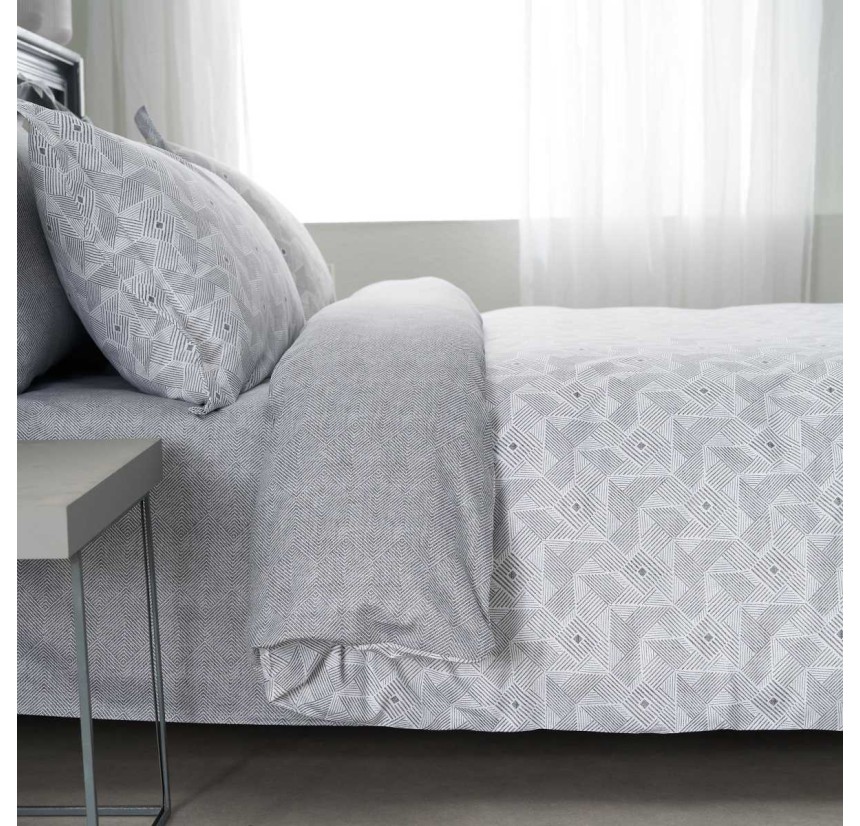 Σεντόνια Υπέρδιπλα Βαμβακοσατέν (Σετ) Vesta Geneva 1