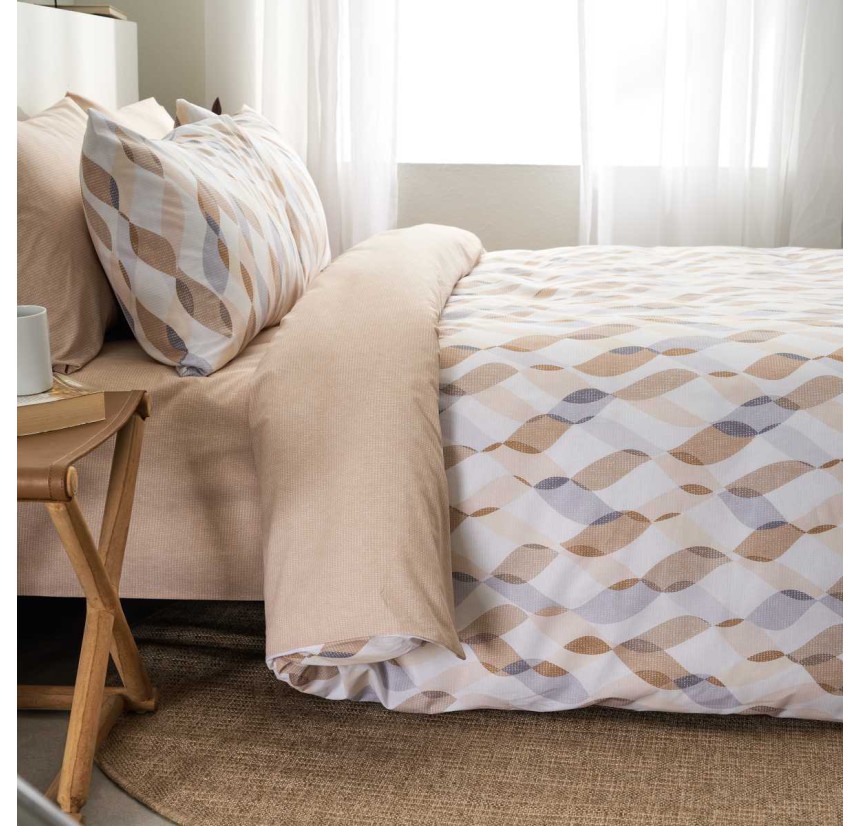 Παπλωματοθήκη Διπλή (Σετ) Vesta Prato 1