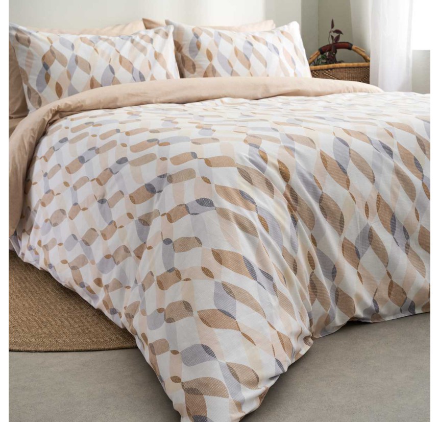 Παπλωματοθήκη Διπλή (Σετ) Vesta Prato 1