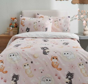 Παπλωματοθήκη Μονή (Σετ) Vesta Kitty