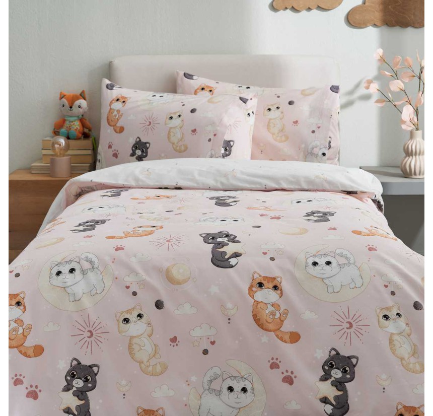 Παπλωματοθήκη Μονή (Σετ) Vesta Kitty