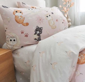 Παπλωματοθήκη Μονή (Σετ) Vesta Kitty