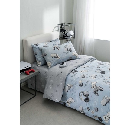 Παπλωματοθήκη Μονή (Σετ) Vesta Game