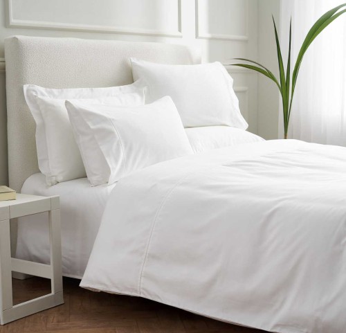 Σεντόνια King Size (Σετ) Βαμβακοσατέν Vesta Nemesis-300 White
