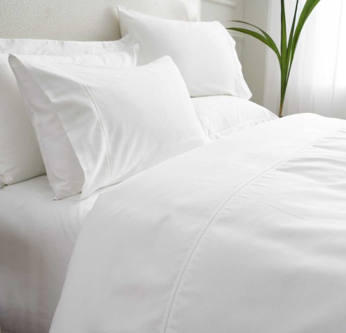 Σεντόνια King Size (Σετ) Βαμβακοσατέν Vesta Nemesis-300 White