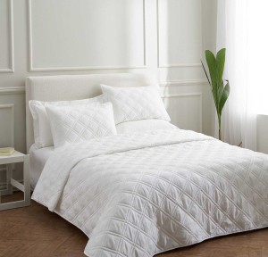 Κουβερλί King Size Βαμβακοσατέν Vesta Athena-300 White