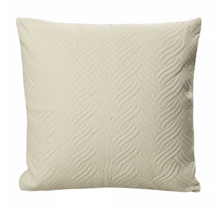 Διακοσμητική Θήκη Μαξιλαριού Μονόχρωμη Καπιτονέ 45x 45 180580 Ecru