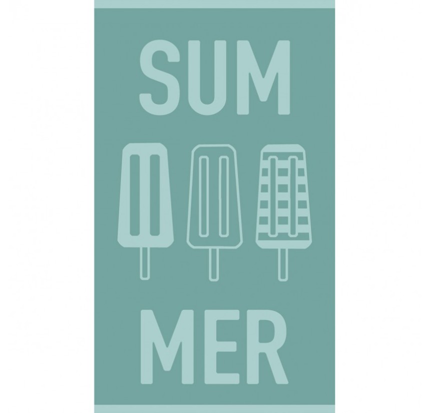 Παιδική Πετσέτα Θαλάσσης 70x 120 Melinen Summer Aqua