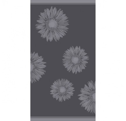 Πετσέτα Θαλάσσης  86x160 Melinen Flower Dark Grey Πετσέτα Θαλάσσης  86x160 Melinen Flower Dark Grey
