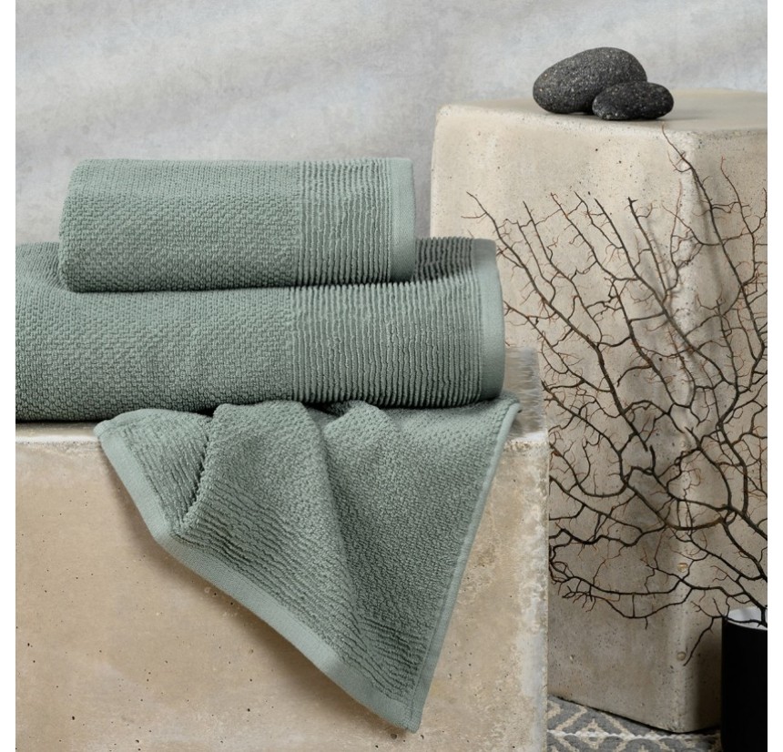 Σετ Πετσέτες 3τμχ Melinen Haus Dark Aqua