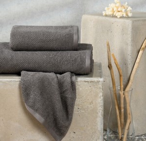 Σετ Πετσέτες 3τμχ Melinen Haus Dark Grey