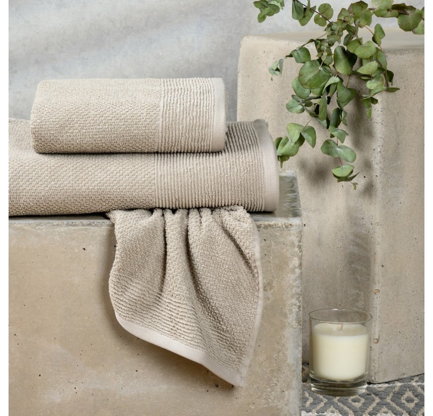 Σετ Πετσέτες 3τμχ Melinen Haus Light Grey
