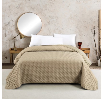 Κουβερλί King Size Melinen Renzo Beige/ Ecru