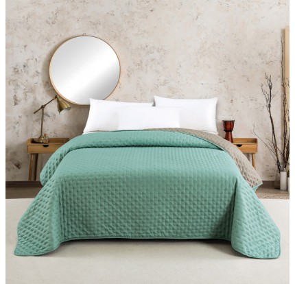 Κουβερλί Υπέρδιπλο Melinen Renzo Aqua/ Dark Grey