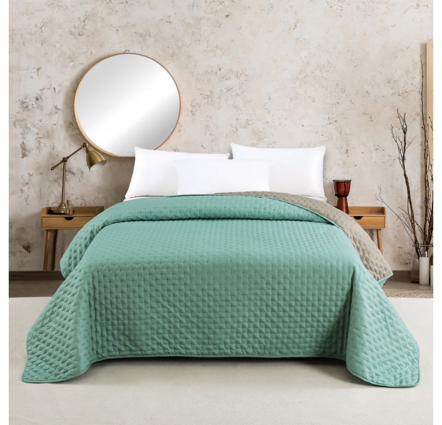 Κουβερλί Μονό Melinen Renzo Aqua/ Dark Grey Κουβερλί Μονό Melinen Renzo Aqua/ Dark Grey