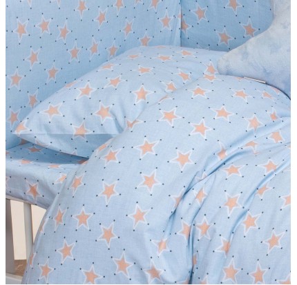 Βρεφική Πάνα Αγκαλιάς 85x 85 Melinen Mini Stars Sky Βρεφική Πάνα Αγκαλιάς 85x 85 Melinen Mini Stars Sky
