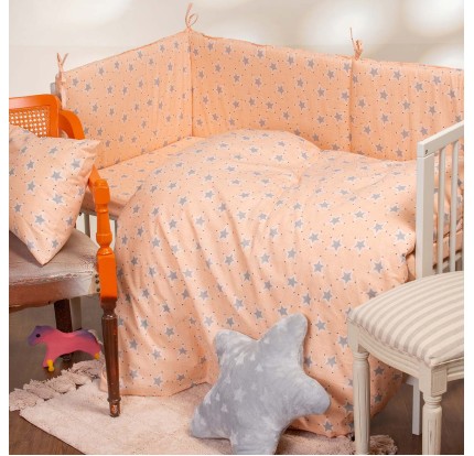 Βρεφική Πάνα Αγκαλιάς 85x 85 Melinen Mini Stars Rose Βρεφική Πάνα Αγκαλιάς 85x 85 Melinen Mini Stars Rose