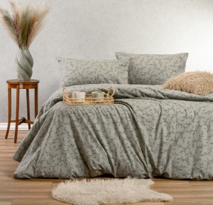 Σεντόνια Μονά (Σετ) Φανελένια Melinen Poppy Grey Σεντόνια Μονά (Σετ) Φανελένια Melinen Poppy Grey