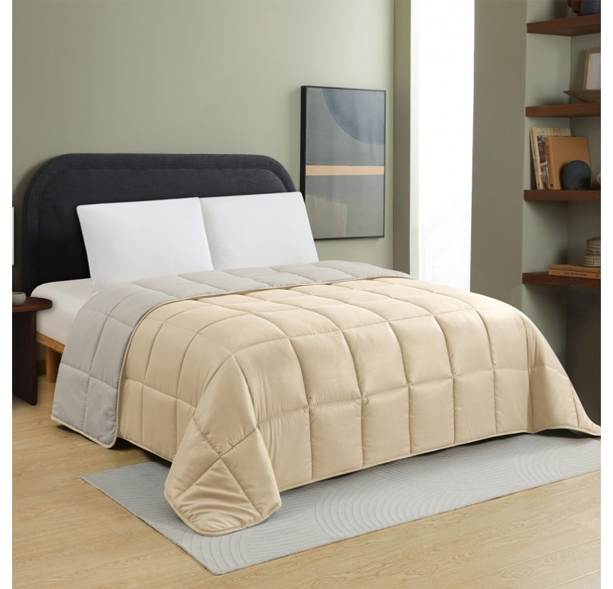 Πάπλωμα Υπέρδιπλο Melinen Brooklyn Beige/ Silver