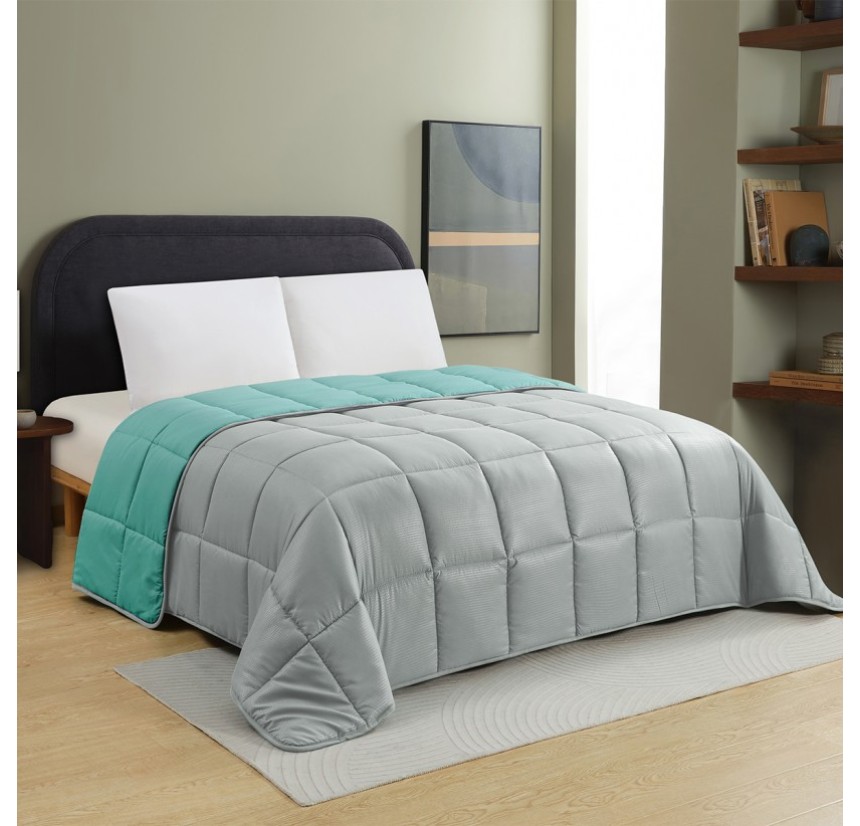 Πάπλωμα Υπέρδιπλο Melinen Brooklyn Grey/ Petrol Πάπλωμα Υπέρδιπλο Melinen Brooklyn Grey/ Petrol