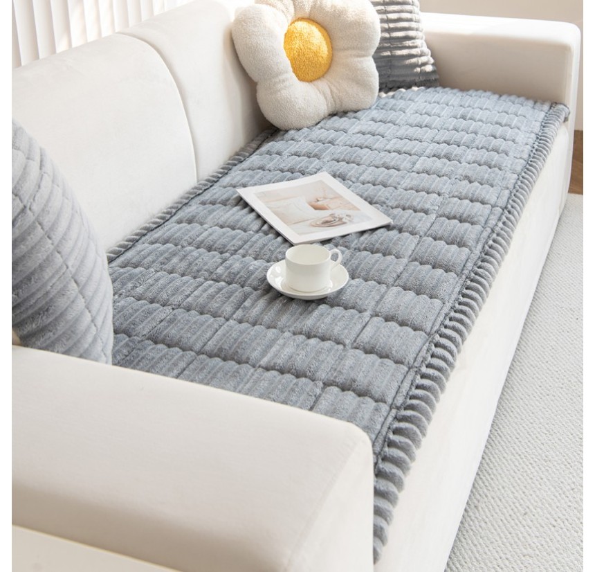 Ριχτάρι - Ανώστρωμα Τριθέσιου Καναπέ 70x180 Melinen Aspen Light Grey
