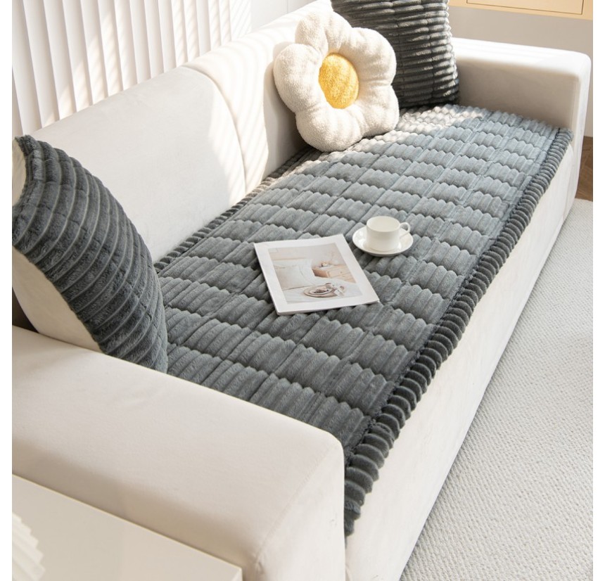 Ριχτάρι - Ανώστρωμα Τριθέσιου Καναπέ 70x210 Melinen Aspen Dark Grey