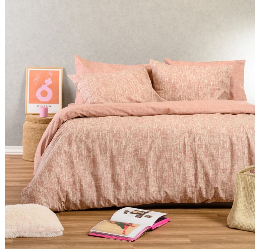 Σεντόνια Μονά (Σετ) Melinen Ultra Line Milan Rose