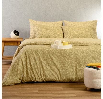 Σεντόνια Υπέρδιπλα (Σετ) με Λάστιχο Melinen Ultra Line Samuele Olive/Beige Σεντόνια Υπέρδιπλα (Σετ) με Λάστιχο Melinen Ultra Line Samuele Olive/Beige