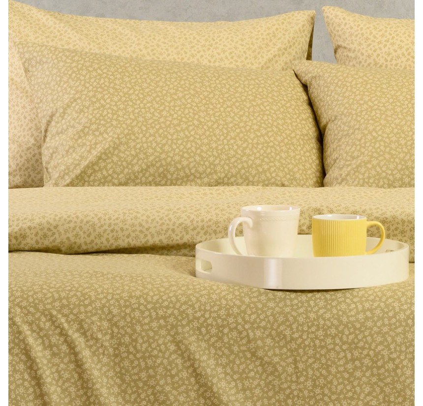 Σεντόνια Μονά (Σετ) Melinen Ultra Line Samuele Olive/Beige
