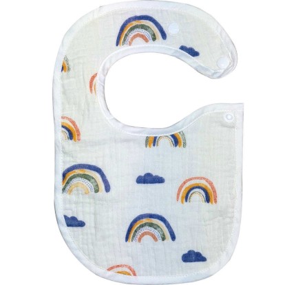 Σαλιάρα Μουσελίνα Morven 23013 Ουράνιο Τόξο Εκρού