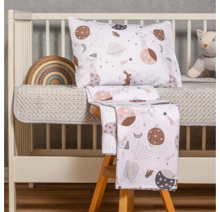 Σεντόνια Κούνιας (Σετ) Melinen Prime Line Baby Universe