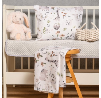 Σεντόνια Κούνιας (Σετ) Melinen Prime Line Baby Jungle