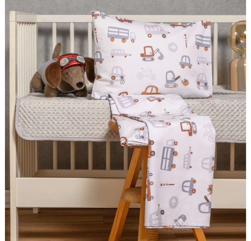 Σεντόνια Κούνιας (Σετ) Melinen Prime Line Baby Let's Ride