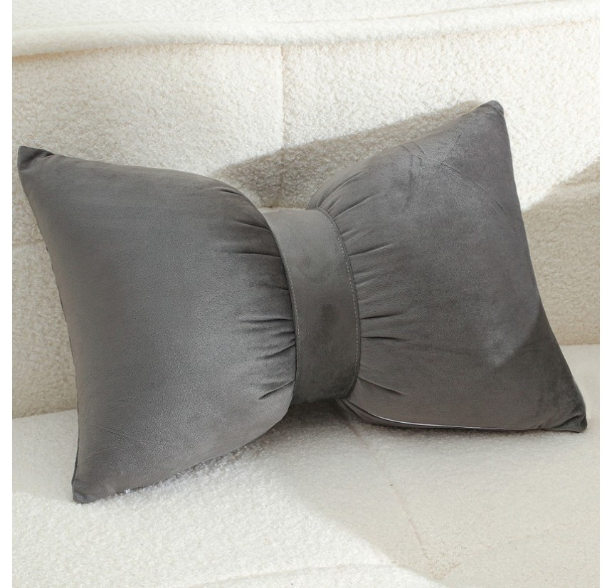 Διακοσμητικό Μαξιλάρι 50x35 Melinen Bow Grey