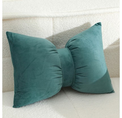 Διακοσμητικό Μαξιλάρι 50x35 Melinen Bow Petrol