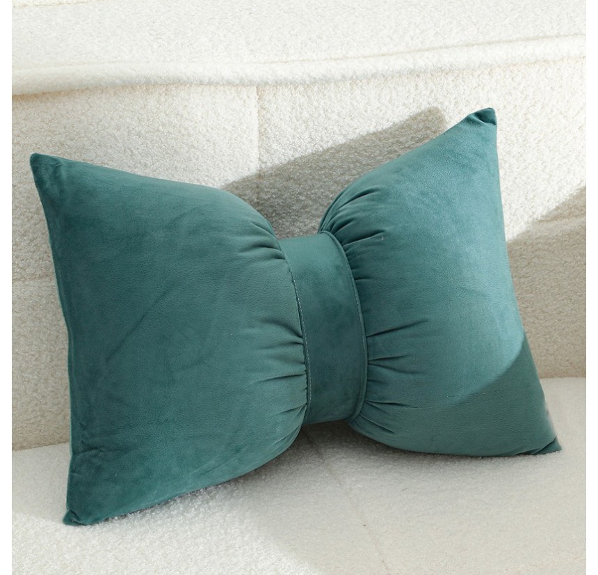 Διακοσμητικό Μαξιλάρι 50x35 Melinen Bow Petrol