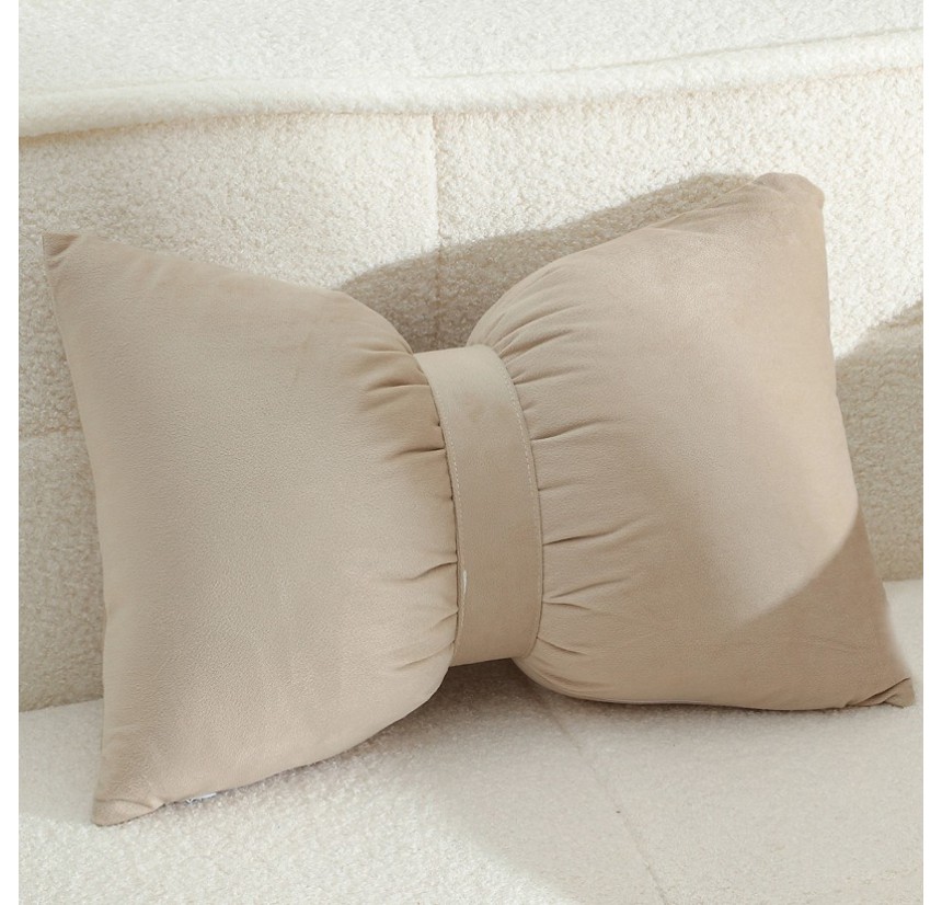 Διακοσμητικό Μαξιλάρι 50x35 Melinen Bow Beige
