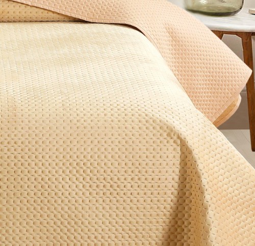 Κουβερλί King Size Melinen Omnia Beige