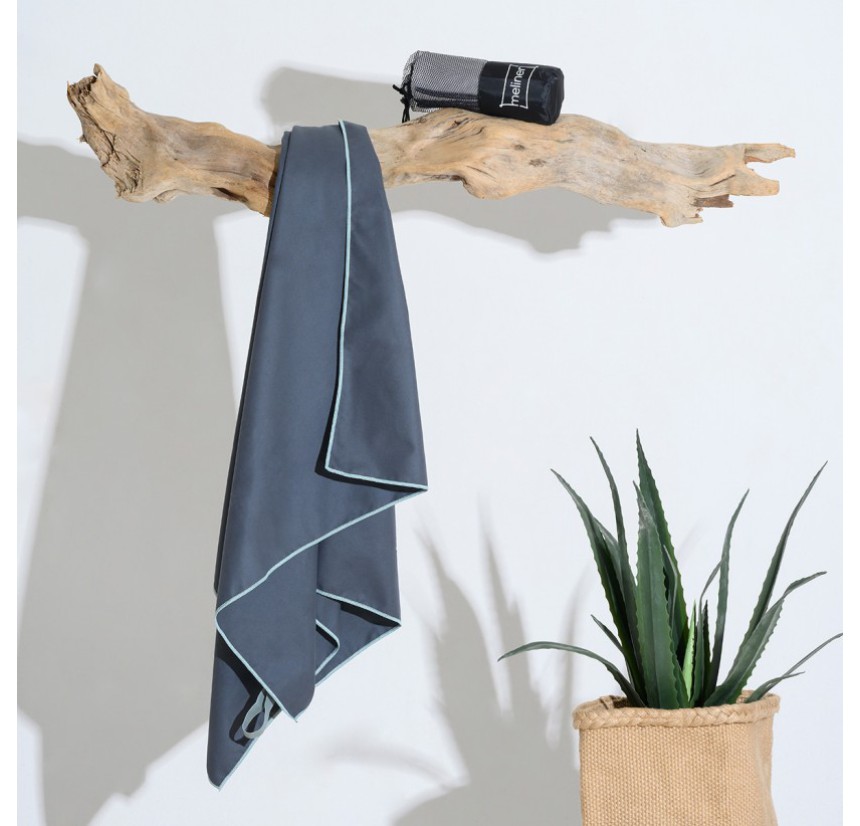 Πετσέτα Γυμναστηρίου Microfiber 80x170 Melinen Gym Anthracite