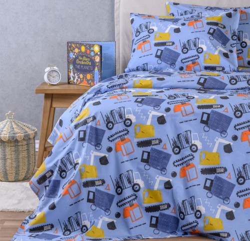 Σεντόνια Μονά με Λάστιχο (Σετ) Melinen Kids Line Speed