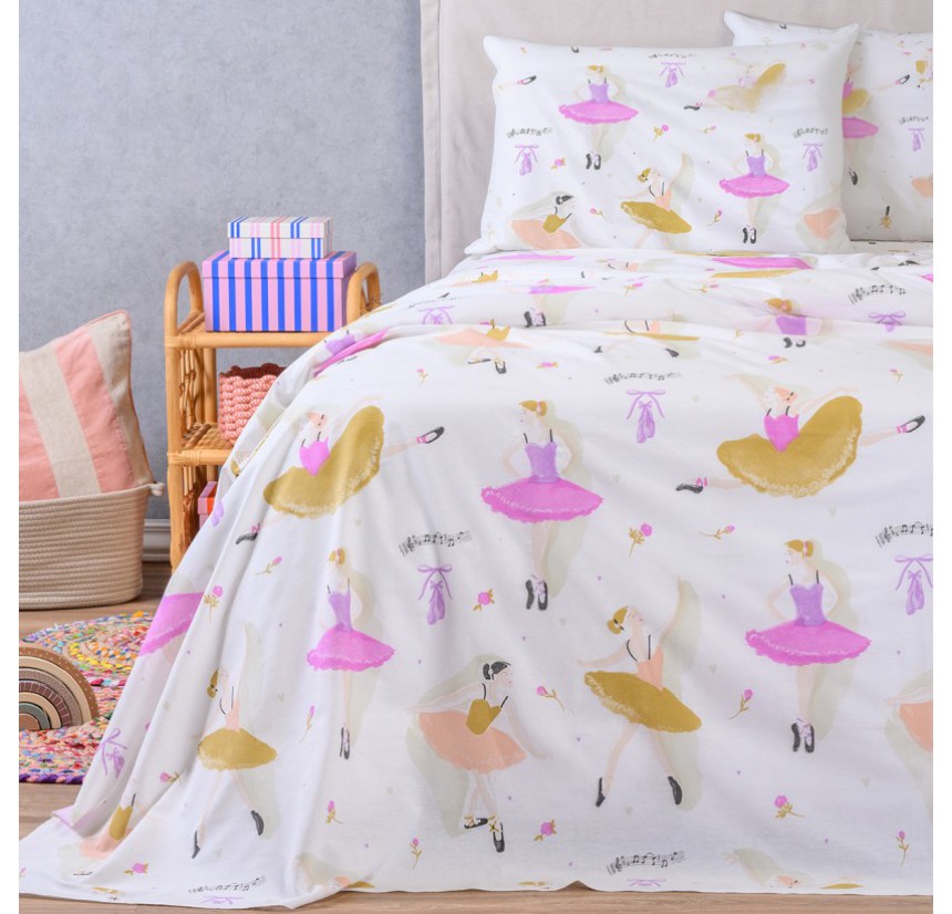 Σεντόνια Μονά με Λάστιχο (Σετ) Melinen Kids Line Dancer