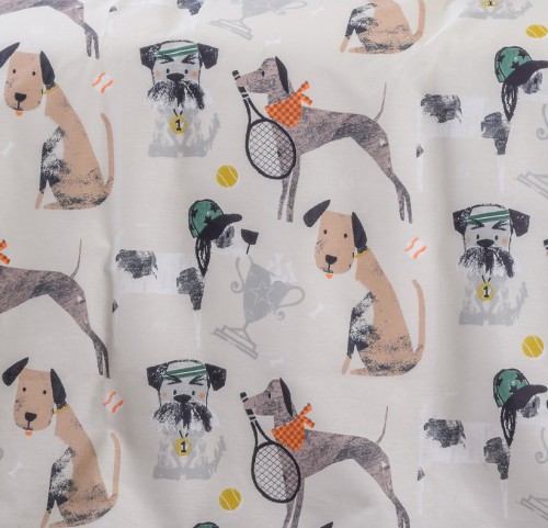 Σεντόνια Μονά με Λάστιχο (Σετ) Melinen Kids Line Doggy