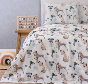 Σεντόνια Μονά (Σετ) Melinen Kids Line Doggy Σεντόνια Μονά (Σετ) Melinen Kids Line Doggy